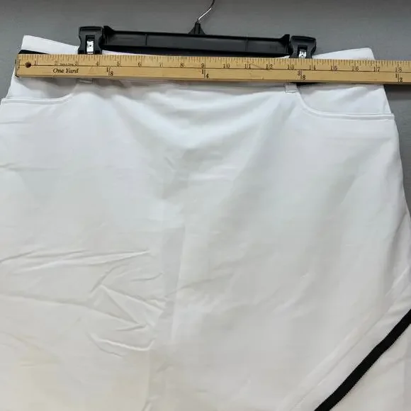 N'Vo by Lanctot Skort Women's 10 Size White Black Golf Skort Pickleball Golf EUC - Picture 10 of 13